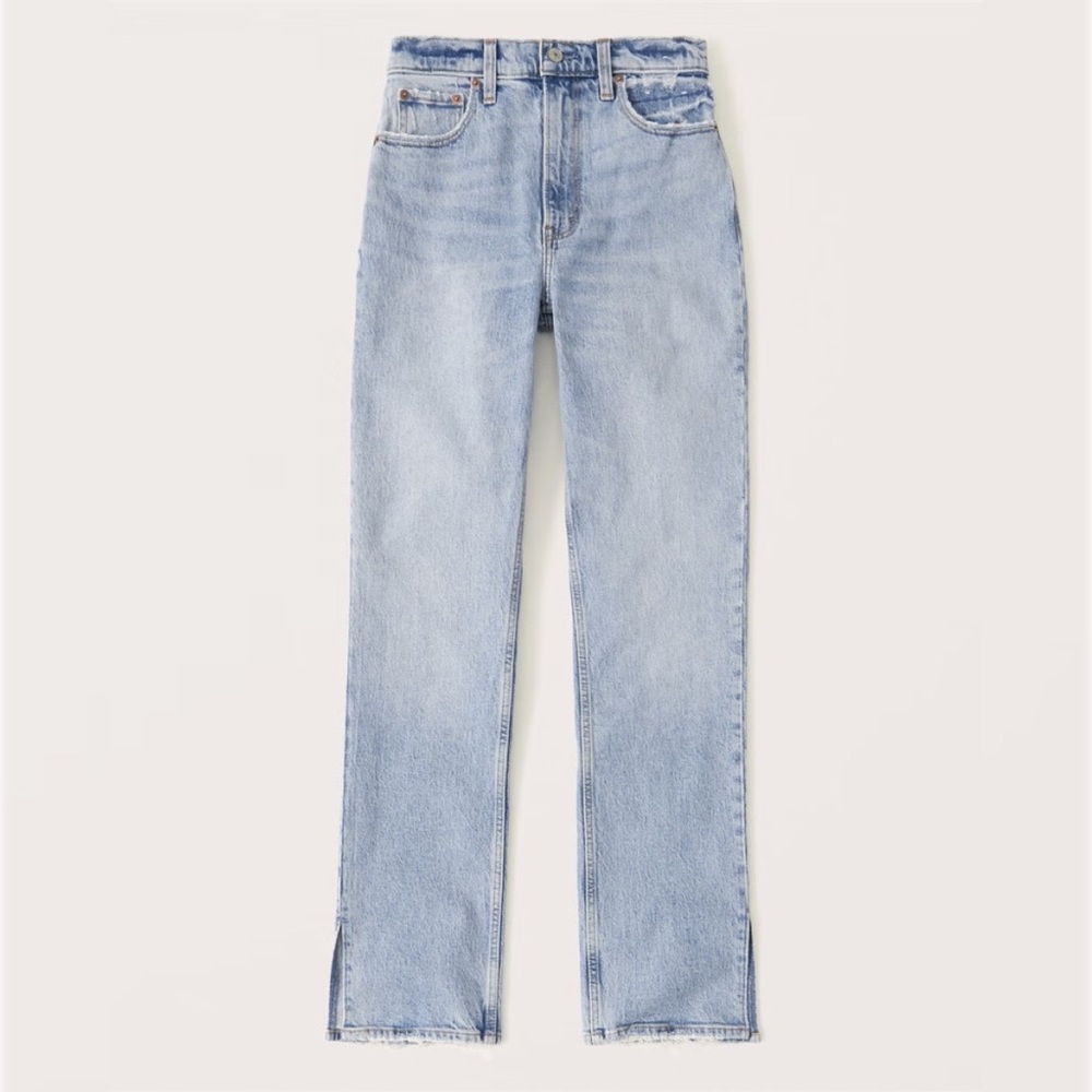Abercrombie & Fitch • ultra high rise 90s straight with vent hem sz 30 / 10S - Picture 2 of 15